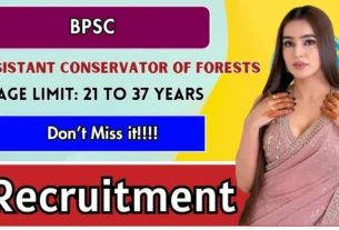 BPSC Assistant Conservator of Forests Bharti 2026 for Graduate